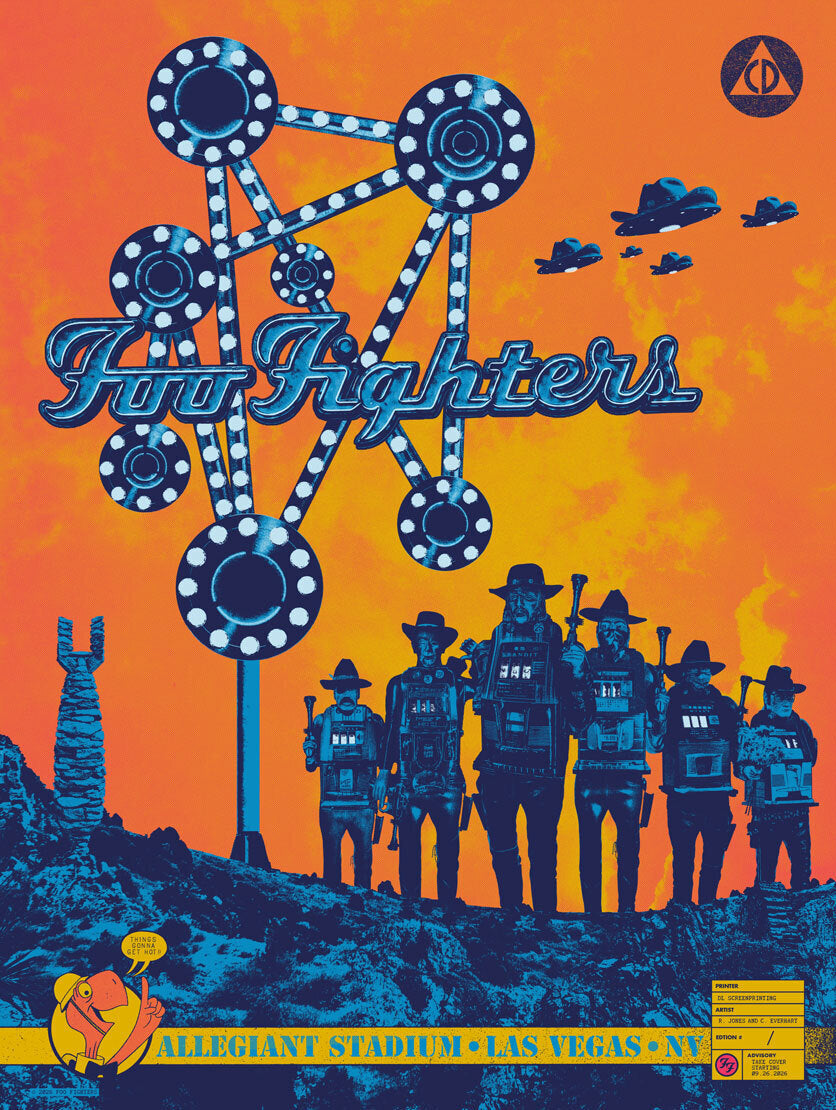 Foo Fighters Las Vegas Rainbow Foil Edition
