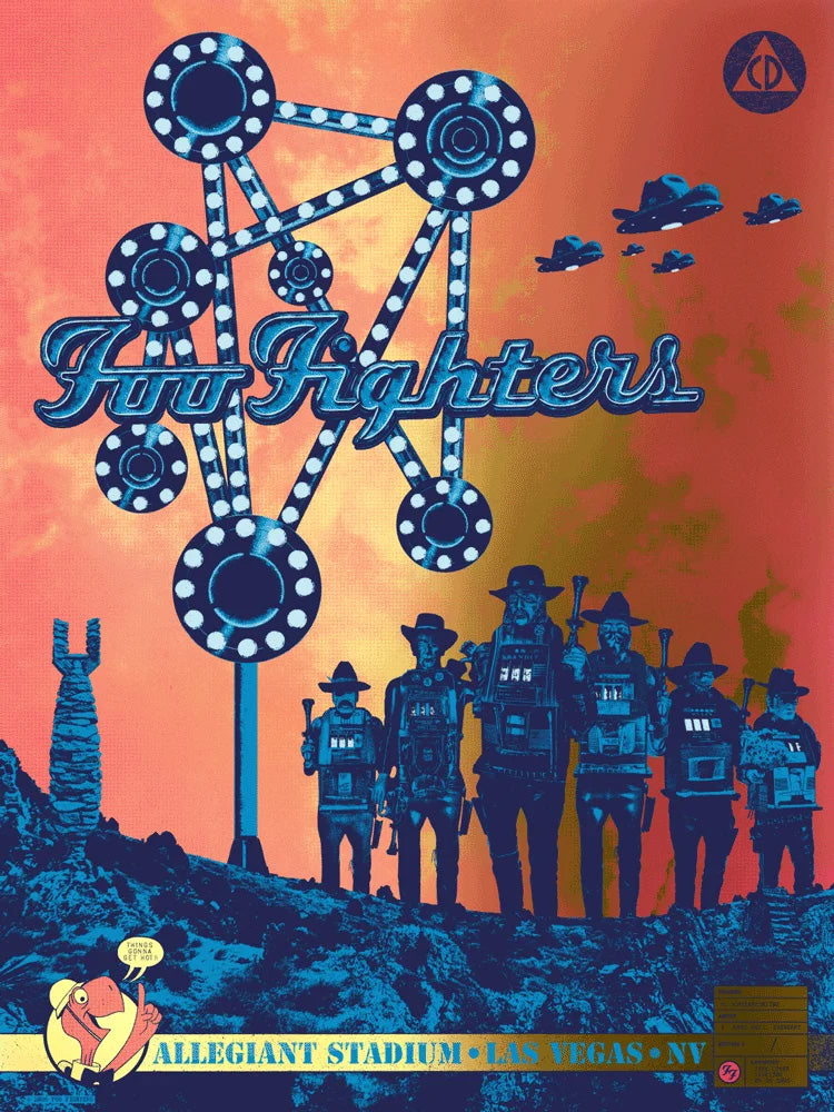 Foo Fighters Las Vegas Gold Foil Edition