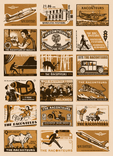 The Raconteurs European Tour Poster 2006